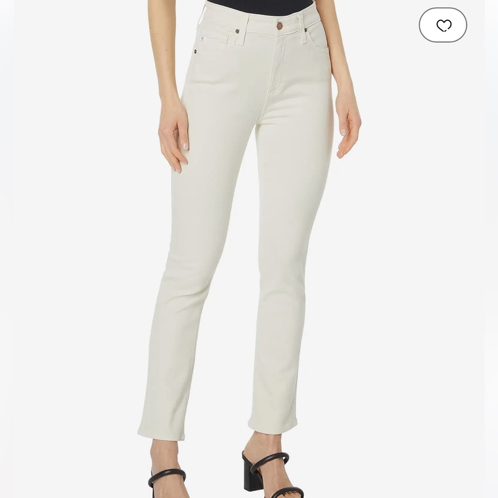 The AG Mari High Rise Straight Leg Jeans